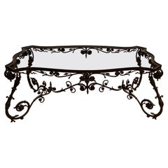 Rococo Wrought Iron Low Table