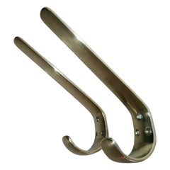 Brass Coat Wall Hooks a Set of Two