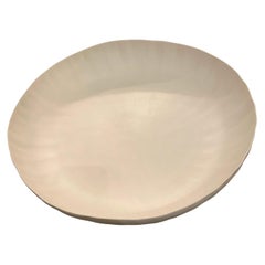 White Handmade Fine Ceramic Bowl, Italy, Contemporary