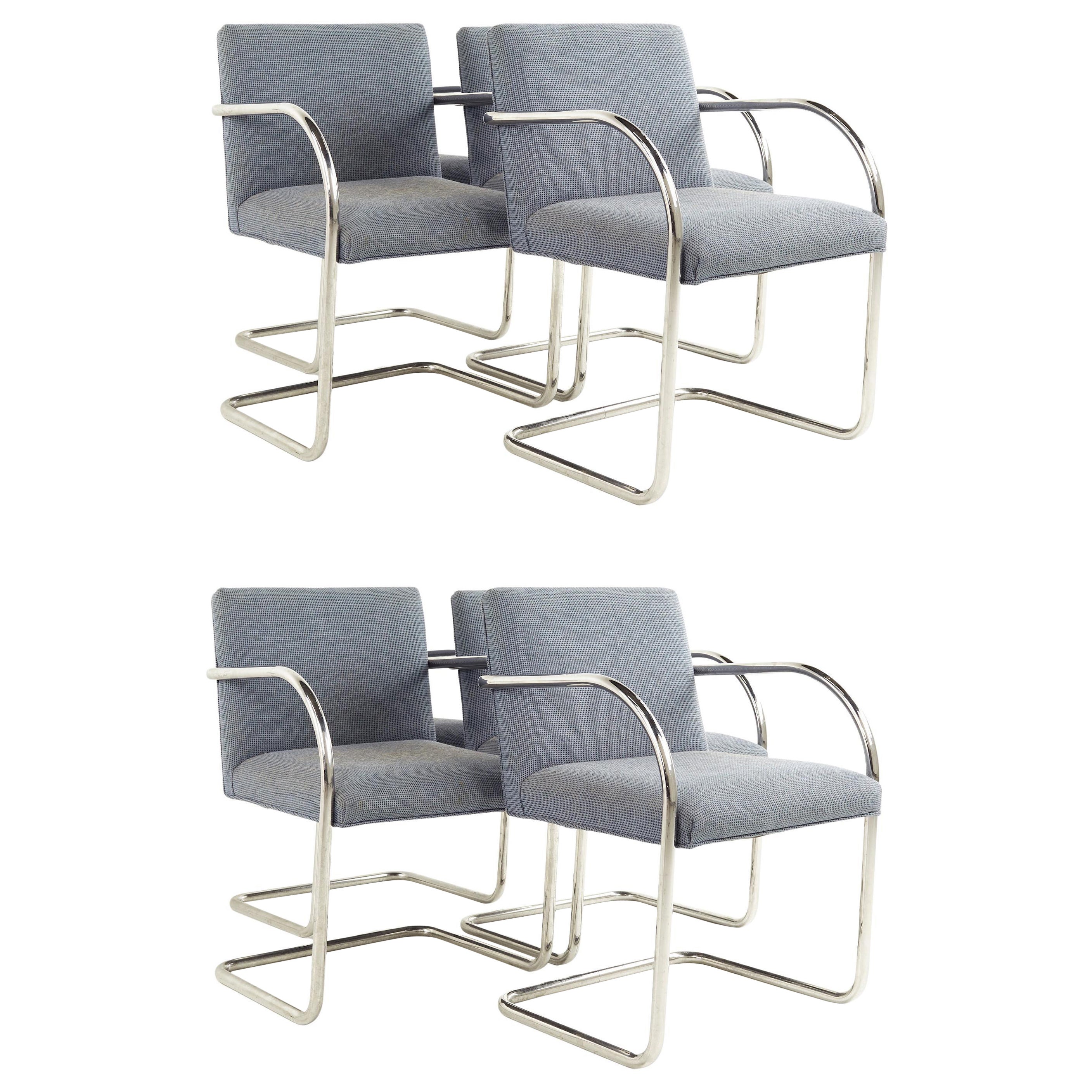 SOLD 07/05/23 Knoll Brno Mid Century Chairs, Set of 4