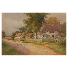 English Country Side Painting by Alfred A. Waters