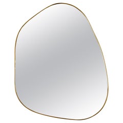 Organic Brass Frame Mirror