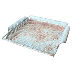 French 1950s Perforated Metal Tray by Mathieu Matégot