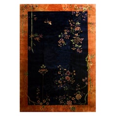 Tapis Art Dco chinois des annes 1920 ( 23 x 35 cm)