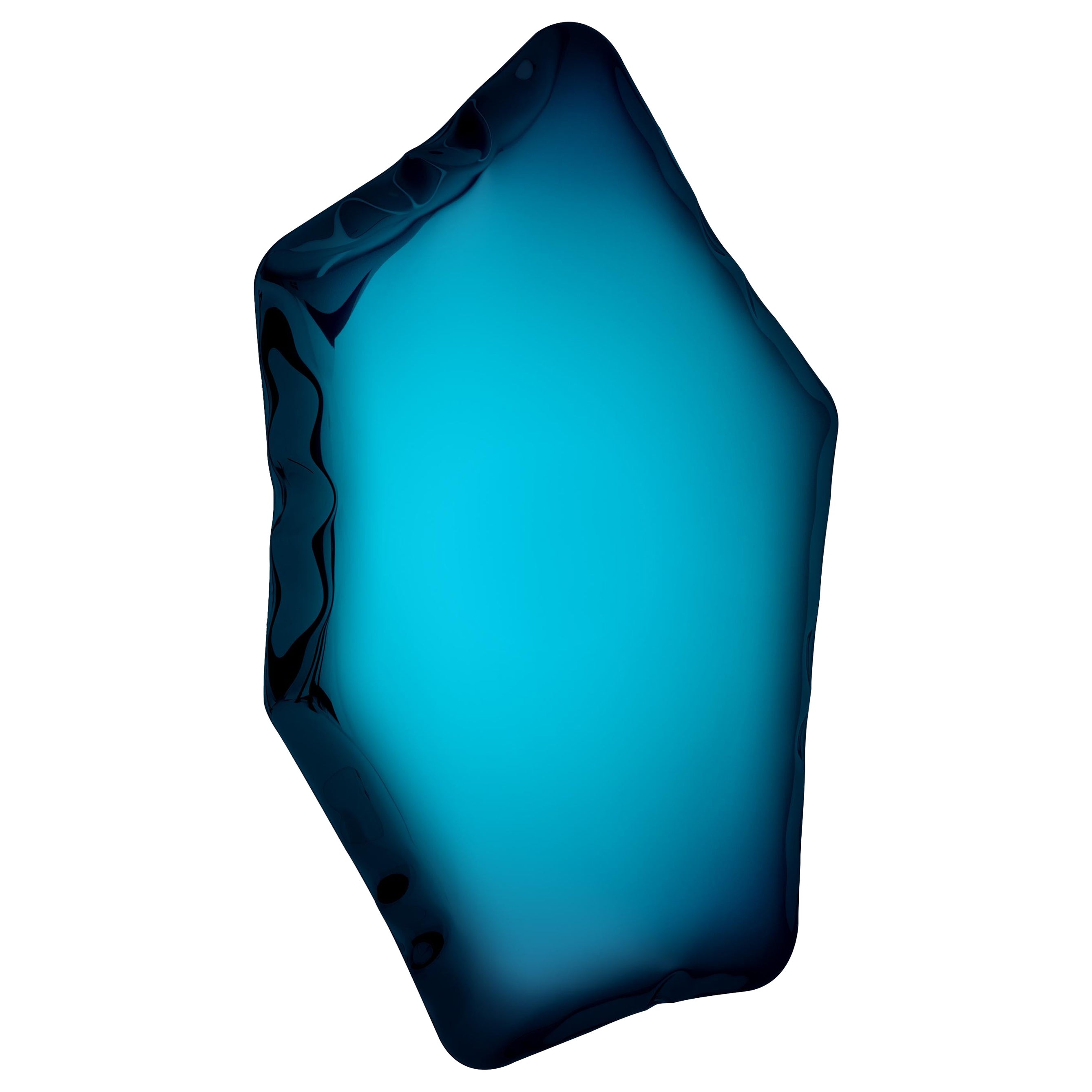 Specchio da parete scultoreo Deep Space Blue Tafla C5 di Zieta