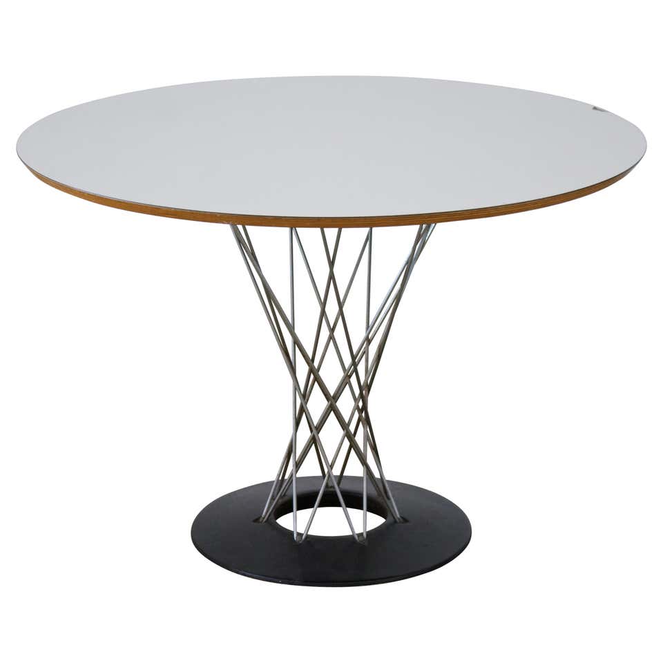 Signed Mid-Century Modern Round Cyclone Dining Table by Isamu Noguchi ...
