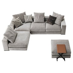Ananta Class 23 Medium Sectional Sofa in Lusso Upholstery by Sergio Bicego