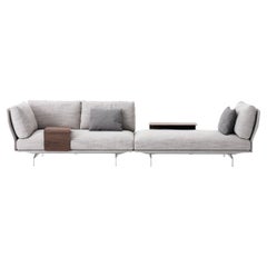 Avant-Après Small Sofa in Vip A3 Upholstery with Metal Grey by Sergio Bicego