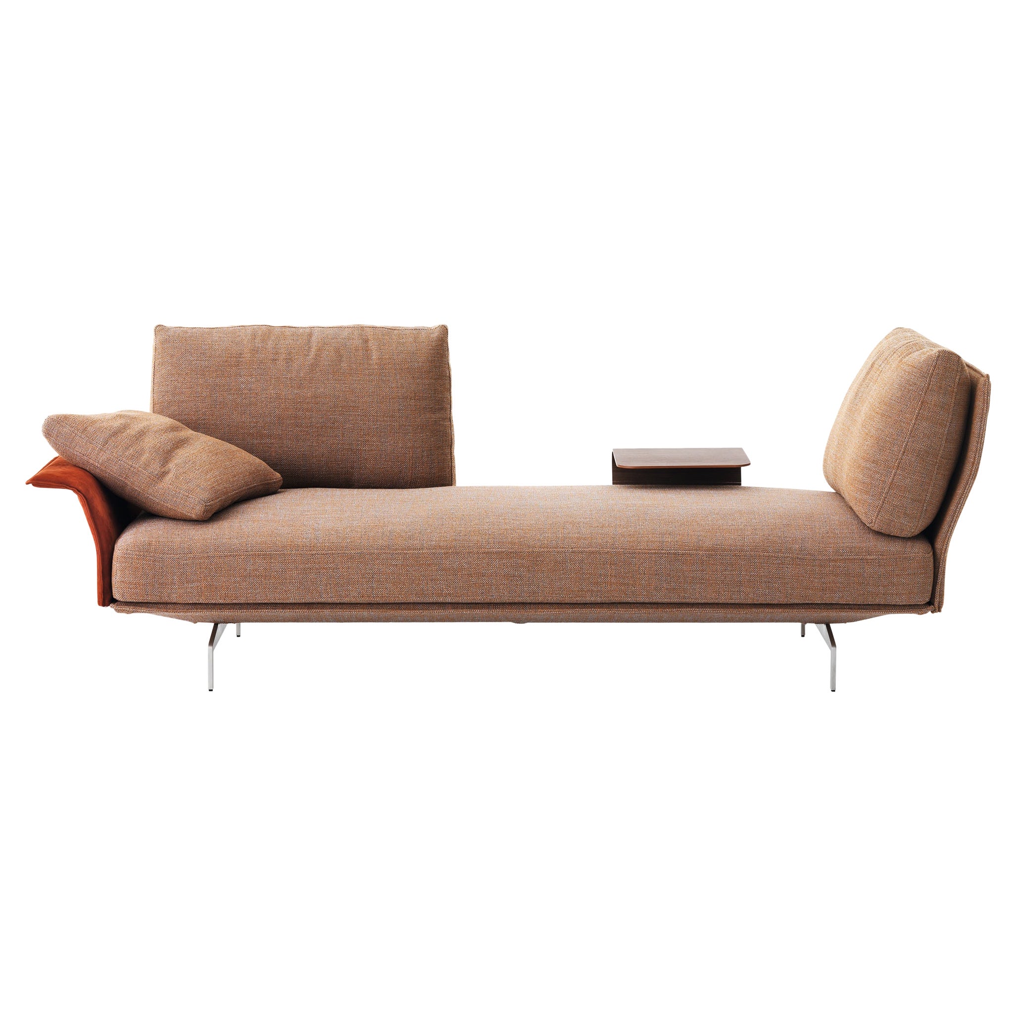 Avant-Après Small Sofa in Vip A8 Upholstery with Metal Grey by Sergio Bicego