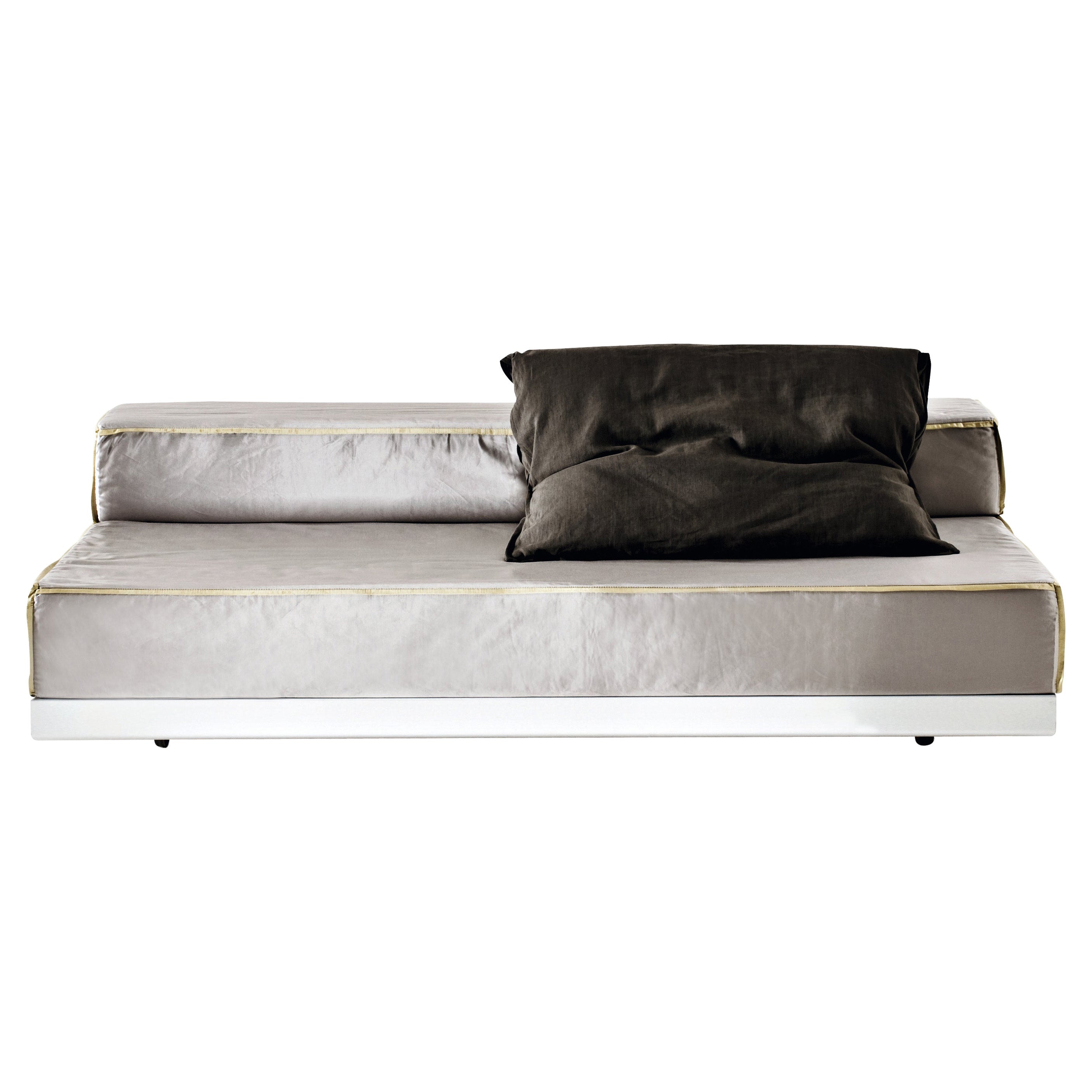 Bed & Breakfast Sofa Bed in Lario Light Grey Upholstery by Giuseppe Viganò For Sale