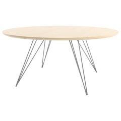 Williams Hairpin Coffee Table Oval Maple Grey