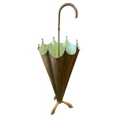 1950s Mid-Century Modern Brass Italian Umbrella Stand