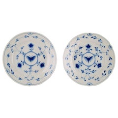 Bing & Grøndahl / B&G, Butterfly, Two Plates in Hand-Painted Porcelain