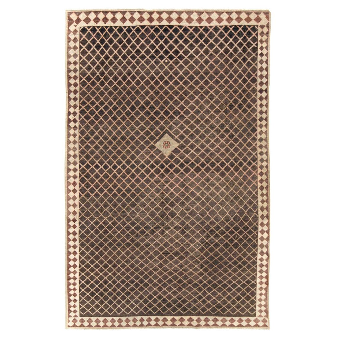 Handgefertigter persischer Malayer-Akzent-Teppich aus dem frühen 20. Jahrhundert