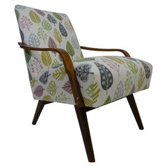 1960's Mid Century Lounge Chair in Scandi Designer Fabric by Tatra