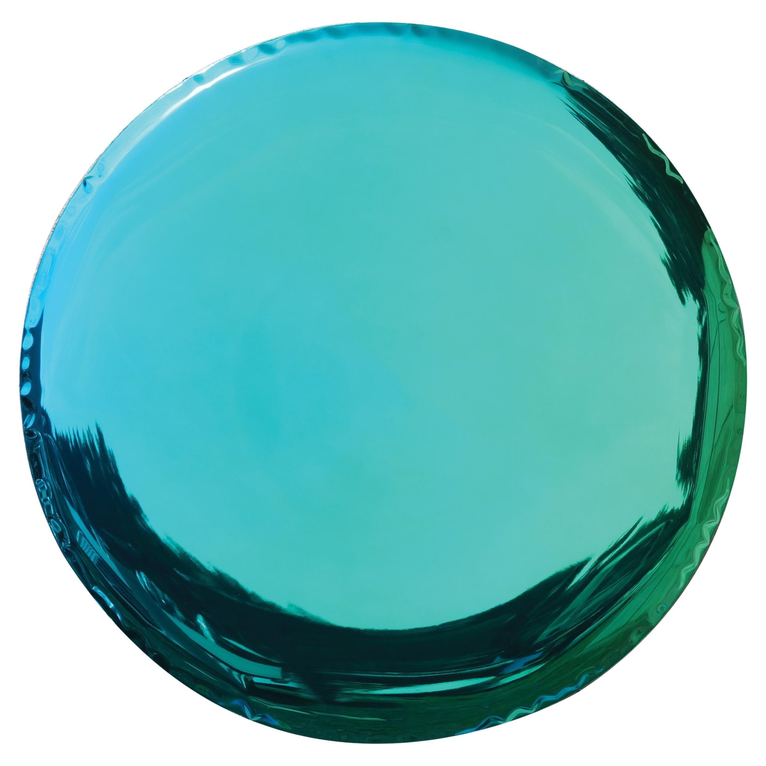 Sapphire Emerald Oko 150 Sculptural Wall Mirror by Zieta For Sale