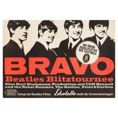 Bravo Beatles Blitztournee 1966 German Concert Tour Poster