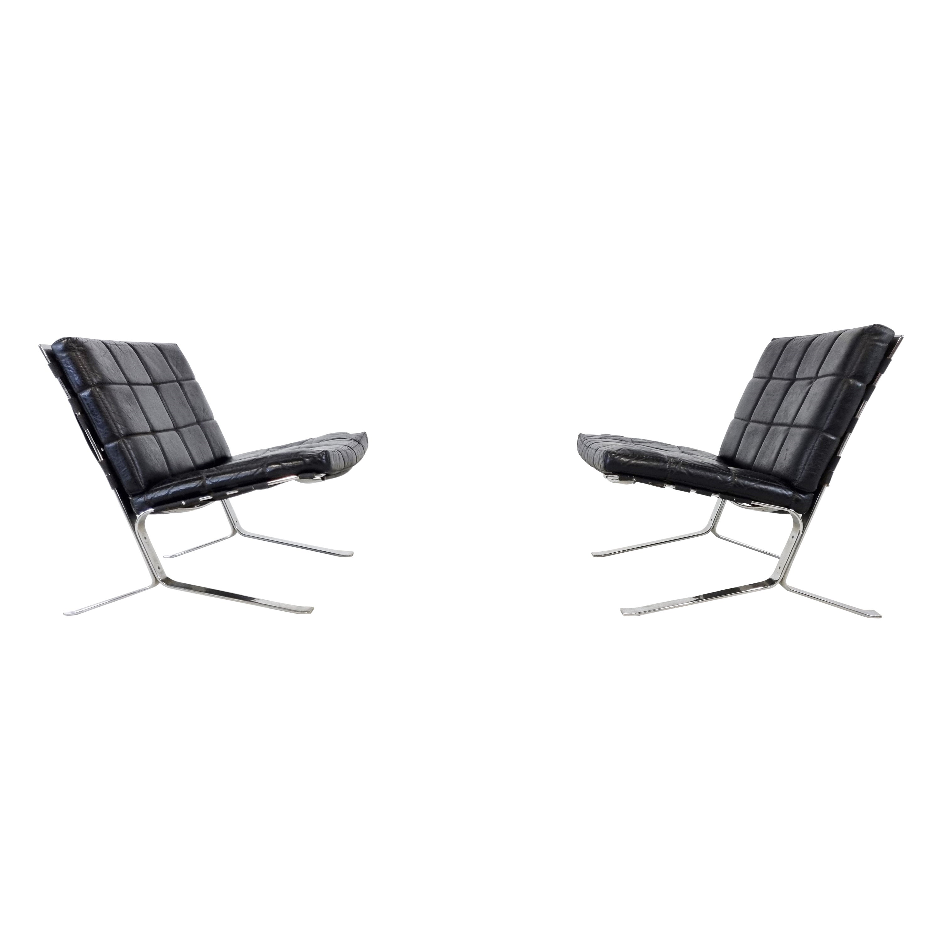 Pair of Joker Lounge Chairs by Olivier Mourgue, 1970s