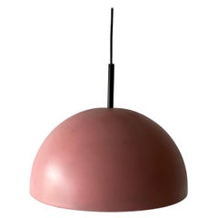 Vintage Rare Pink Metal Pendant Lamp by Staff Leuchten, 1970s, Germany