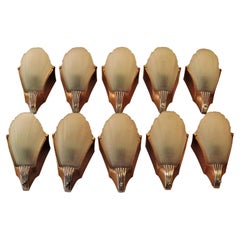 8 Vintage Original MCM Sconces, circa 1932