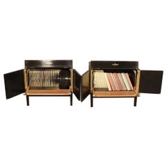 Antique Pair of Mid-Century Cabinets by Music Minder
