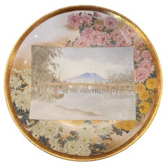 19th Century Hand Painted Satsuma Porcelain Charger