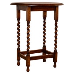 Oval English Side Table, C. 1900