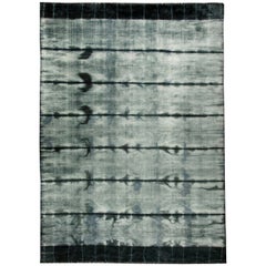 Contemporary Tie-dye Mandala Silk Carpet by Doris Leslie Blau