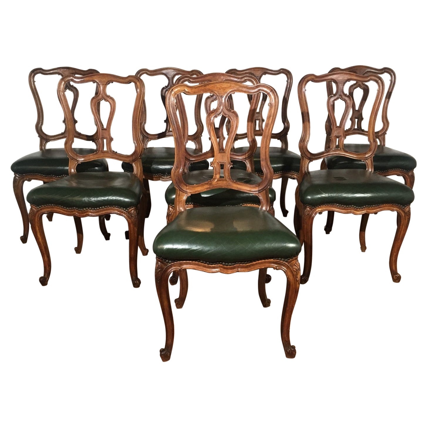 Louis XV Style Dining Chairs Set of 8