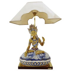 Used 'Principessa Indiana' Porcelain Table Lamp by Edoardo Tasca