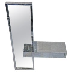 Wall Console and Mirror Set by Paul Evans
