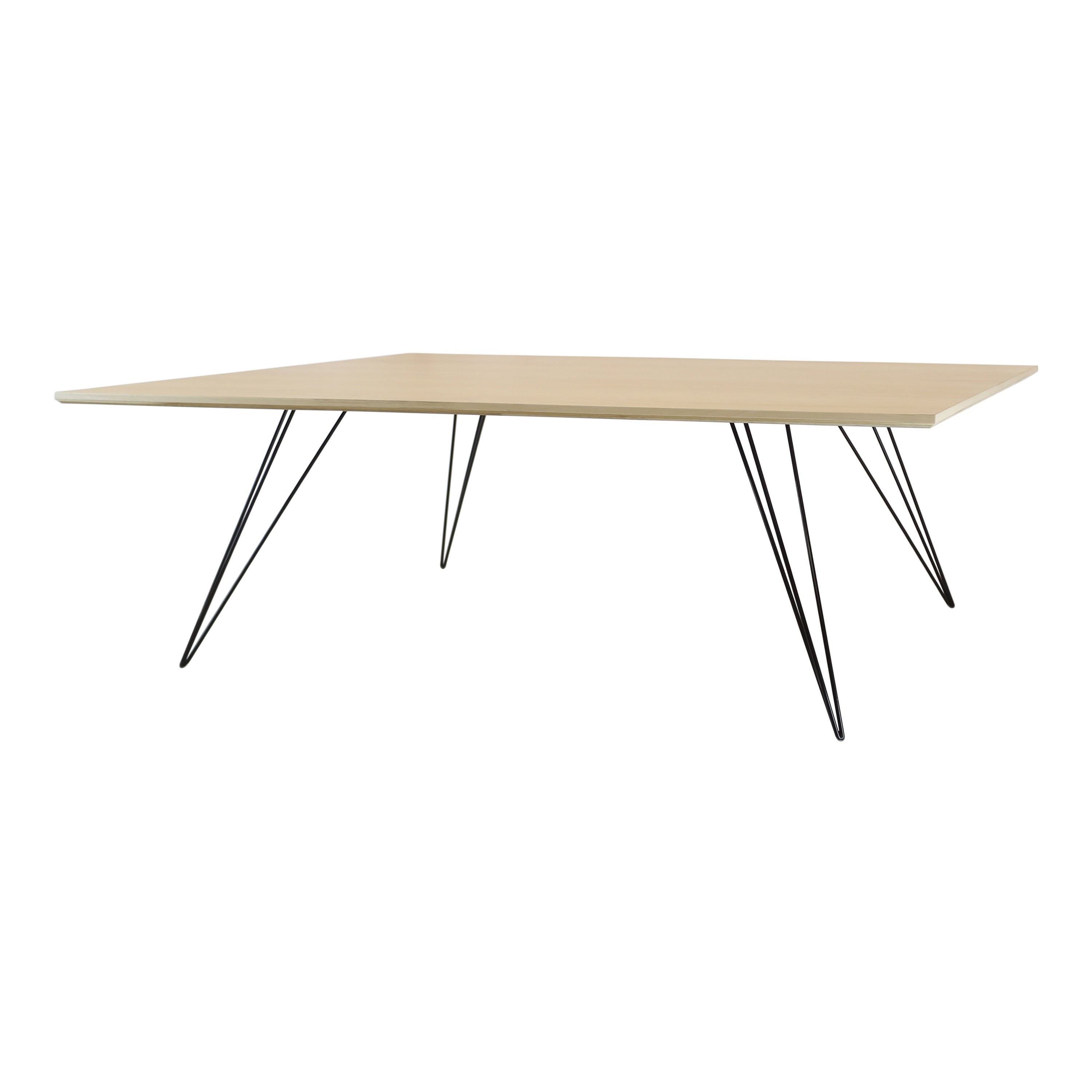 Williams Hairpin Couchtisch Rechteckiger Ahornholz Schwarz