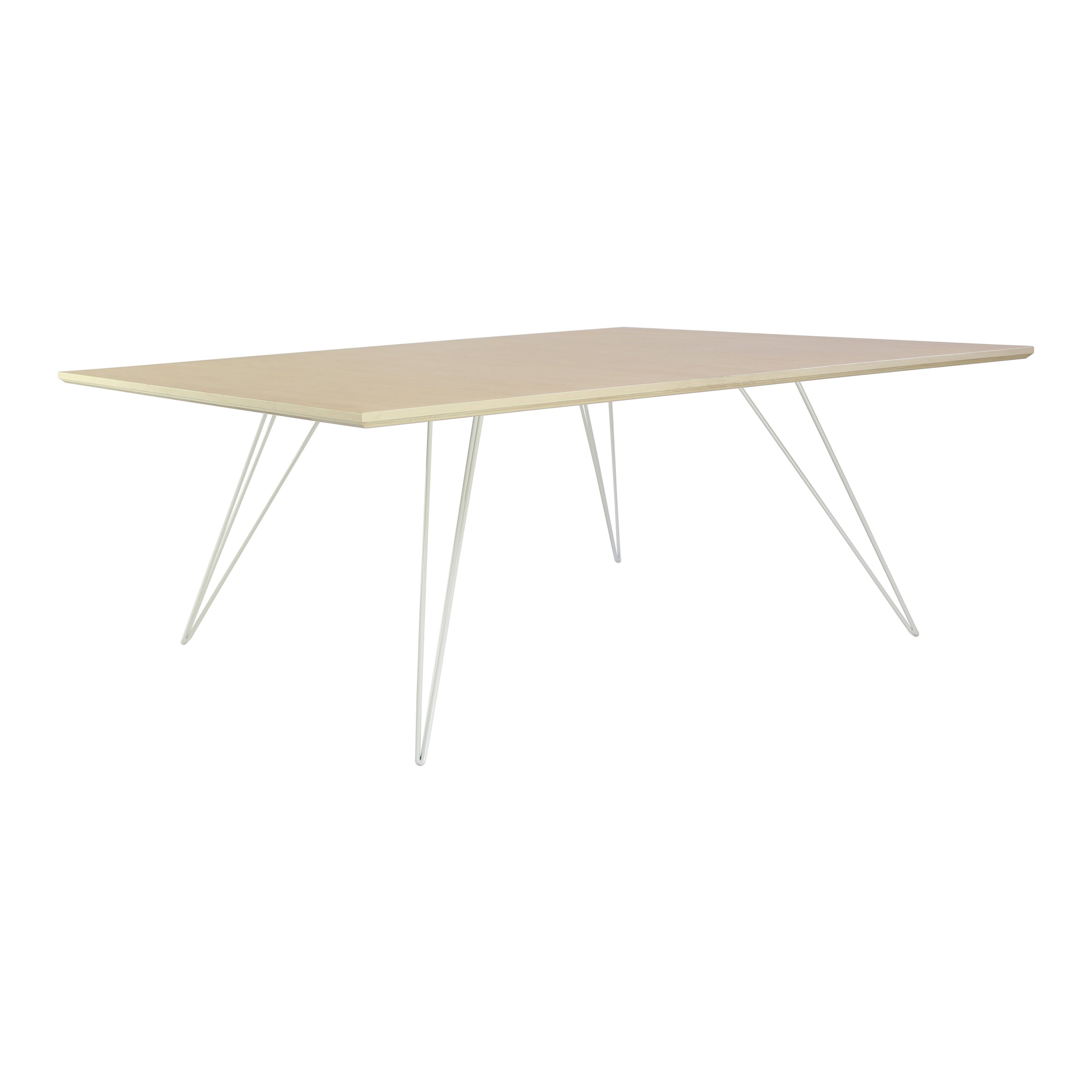 Williams Hairpin Coffee Table Rectangular Maple White