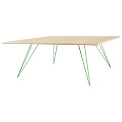 Williams Hairpin Coffee Table Square Maple Green