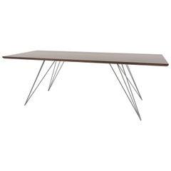 Williams Hairpin Coffee Table Rectangular Walnut Gray