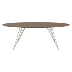 Williams Hairpin Couchtisch Oval Nussbaum Rose Kupfer
