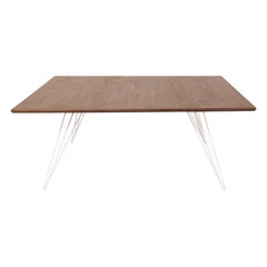 Williams Hairpin Coffee Table Square Walnut White