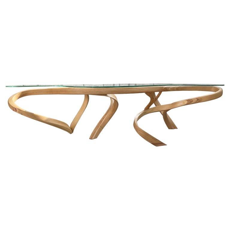 Oculus Centre Table by Raka Studio, Bent Wood For Sale