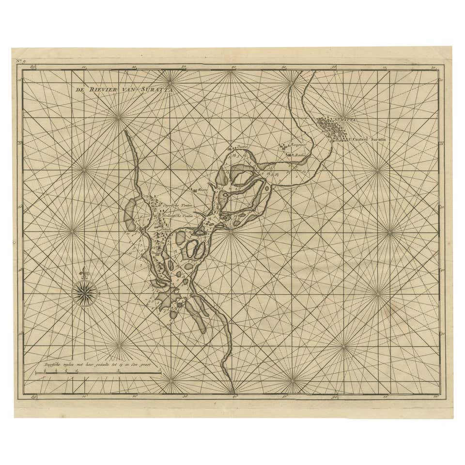Map of Tapi or Tapti River in Central India and Along the Arabian Sea ...