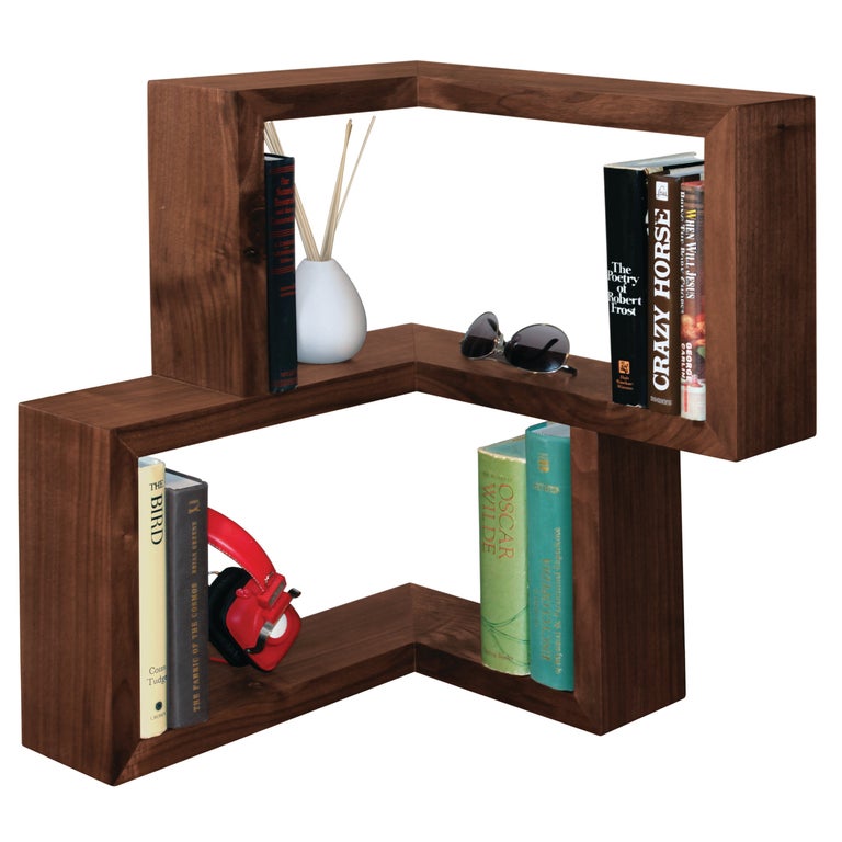 Franklin Solid Wood Corner Shelf, Walnut For Sale at 1stDibs franklin