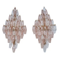 Wall Sconces with Polyedri Glasses