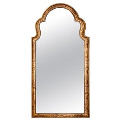 Chinese Chippendale Silver Wood Mirror