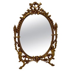 Napoleon III Bronze Dressing Mirror