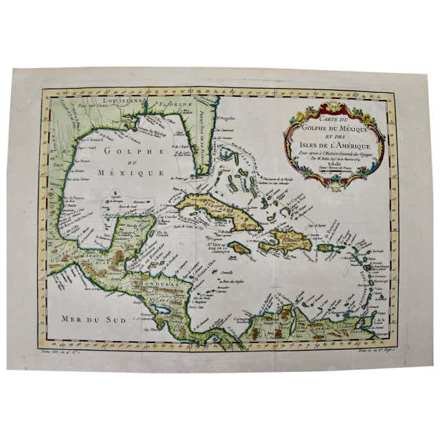 Antique Map of Kamtchatka by Bellin, '1757' For Sale at 1stDibs