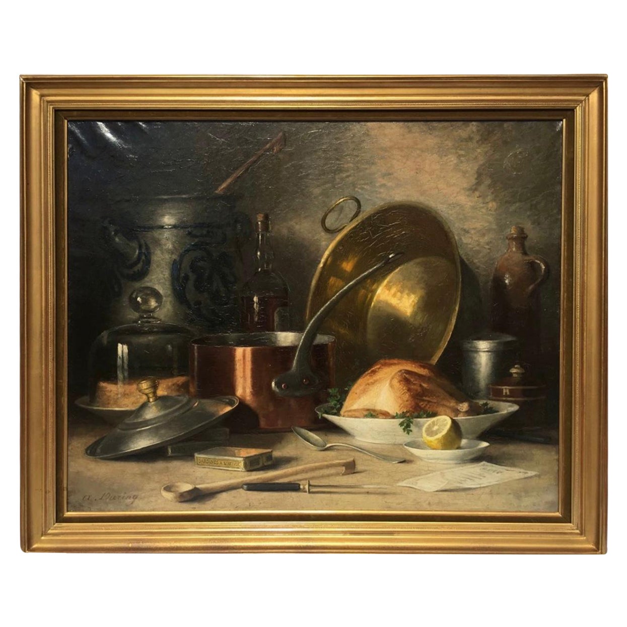 A. During, Painting Oil on Canvas, 20th Century For Sale
