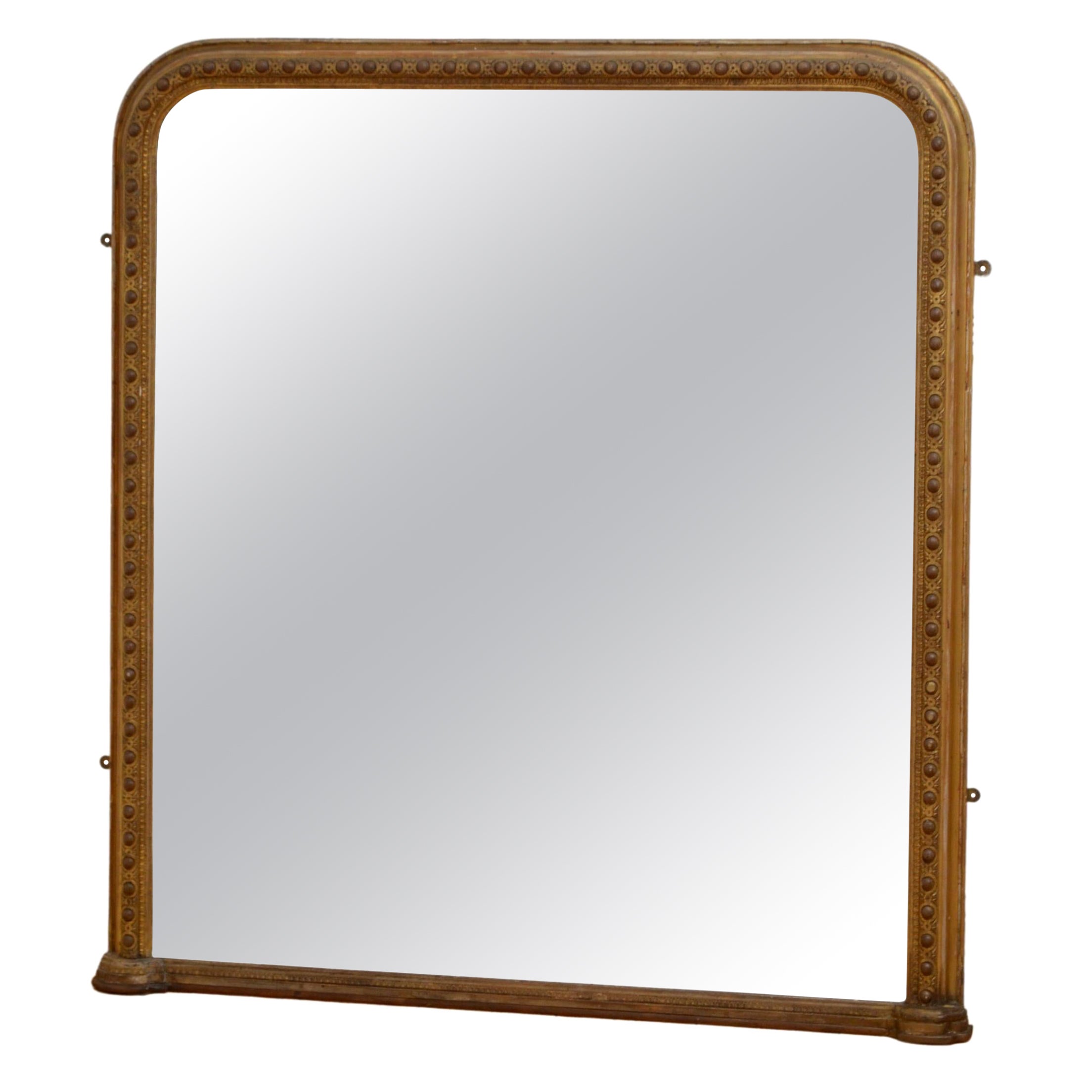 Victorian Figured Walnut Wall Mirror at 1stDibs