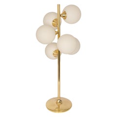 Stunning Large Brass Table / Floor Lamp by Kaiser, Germany, 1970s