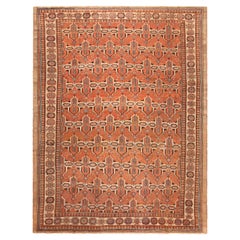 Antiker persischer Bakshaish-Teppich. 10 ft 10 in x 14 ft 1 in