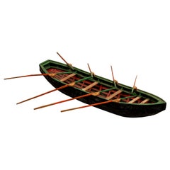 Inuit Umiak Open Sealskin Boat Model