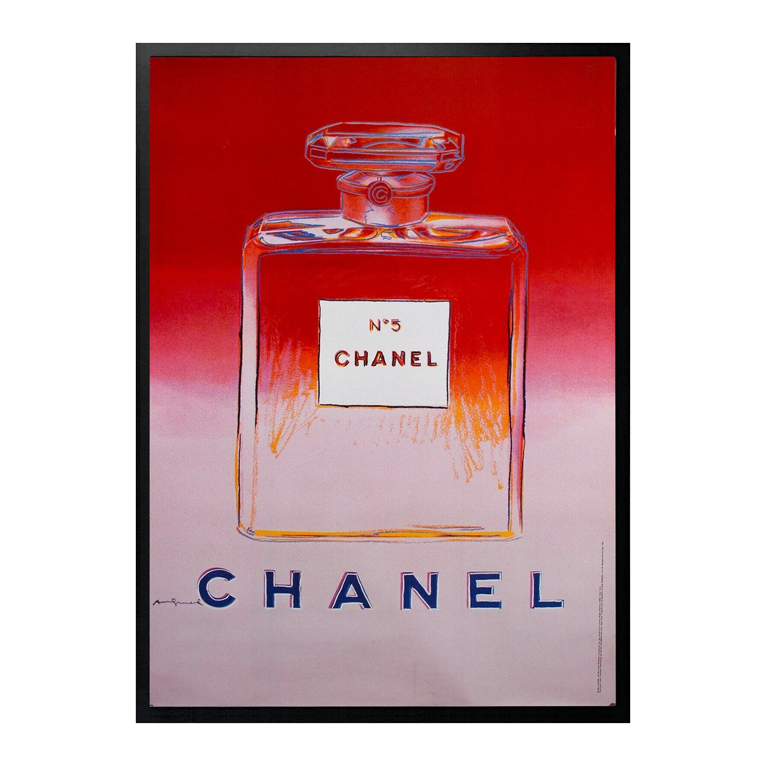 Chanel Nº 5 Original Poster 'Framed' For Sale at 1stDibs